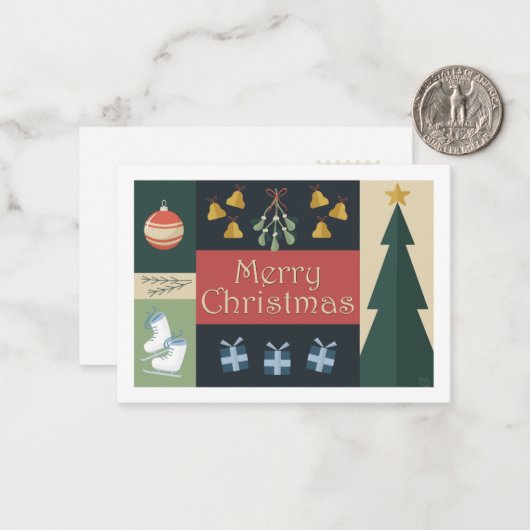 Christmas card ノートカード (正面/裏面インサイチュ)