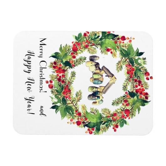 Christmas Card! マグネット (横)
