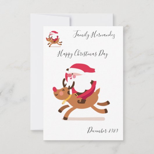 Christmas card 招待状 (正面)