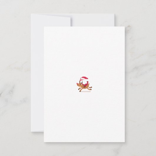 Christmas card 招待状 (裏面)