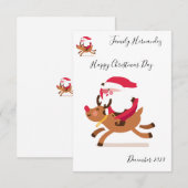 Christmas card 招待状 (正面/裏面)