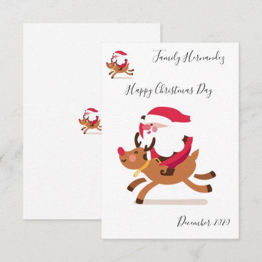 Christmas card 招待状 (正面/裏面)