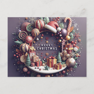 Christmas Card - 3D Theme シーズンポストカード