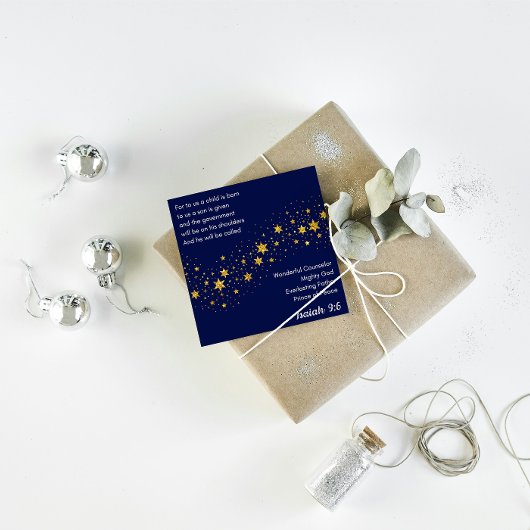 Christmas Card: a Son is given to us シーズンカード