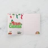 Christmas card, Carte de Noël, Merry Christmas カード (内部)