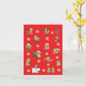 Christmas card, Carte de Noël, Merry Christmas カード (黄色い花)