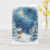 Christmas Card - Cherished Memories カード (黄色い花)