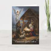Christmas card - Emmanuel God is with us カード (正面)
