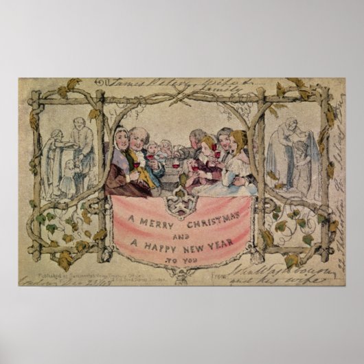 Christmas Card, example of the known Christmas ポスター (正面)