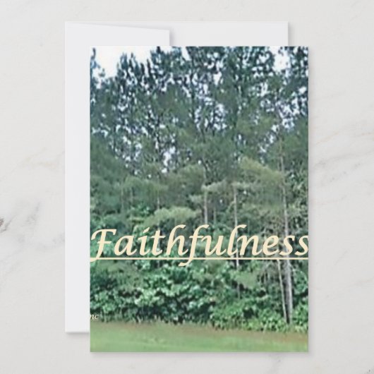 christmas card---faithfulness シーズンカード (正面)