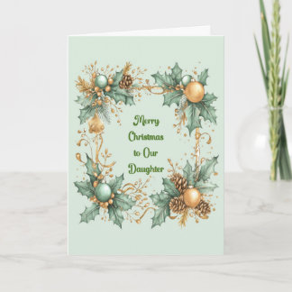 Christmas Card for Adult Daughter カード