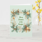 Christmas Card for Adult Daughter カード (黄色い花)