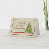 Christmas Card for Anyone Light Green & Tree カード (正面)