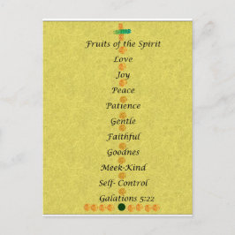 Christmas card- fruits of the spirit シーズンポストカード