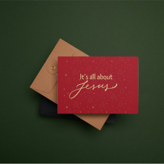 Christmas Card: It's all about Jesus #2 ノートカード