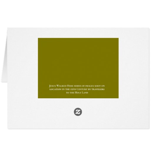 Christmas Card Jerusalem Vintage Photo (裏面横)