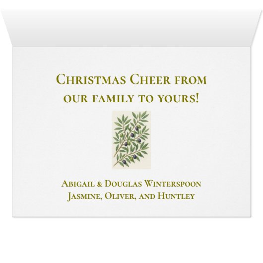 Christmas Card Jerusalem Vintage Photo (内部横(下))