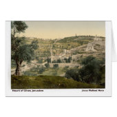 Christmas Card Jerusalem Vintage Photo (正面横)