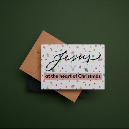 Christmas Card: Jesus at the heart of Christmas ノートカード