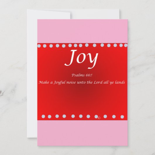 Christmas card -Joy シーズンカード (正面)