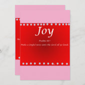 Christmas card -Joy シーズンカード (正面/裏面)