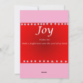 Christmas card -Joy シーズンカード (裏面)