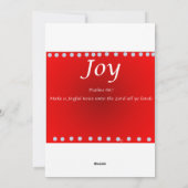 Christmas card -Joy シーズンカード (裏面)