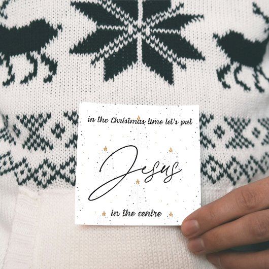 Christmas Card:  Let's put Jesus in the centre シーズンカード