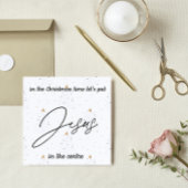 Christmas Card:  Let's put Jesus in the centre シーズンカード