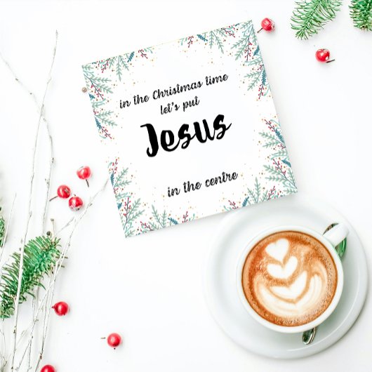 Christmas Card: Let's put Jesus in the centre シーズンカード