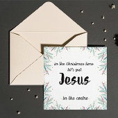 Christmas Card: Let's put Jesus in the centre シーズンカード