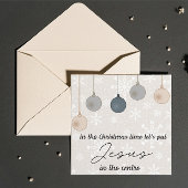 Christmas Card:  Let's put Jesus in the centre Hol シーズンカード