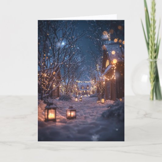 Christmas Card - Light, Bright and White カード (正面)