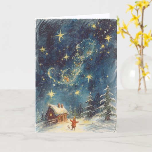 Christmas Card - Magical Time カード (黄色い花)