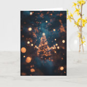 Christmas Card - Merry and Bright カード (黄色い花)