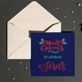 Christmas Card: Merry Christmas is about Jesus シーズンカード