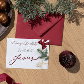 Christmas Card: Merry Christmas it's about Jesus. ノートカード