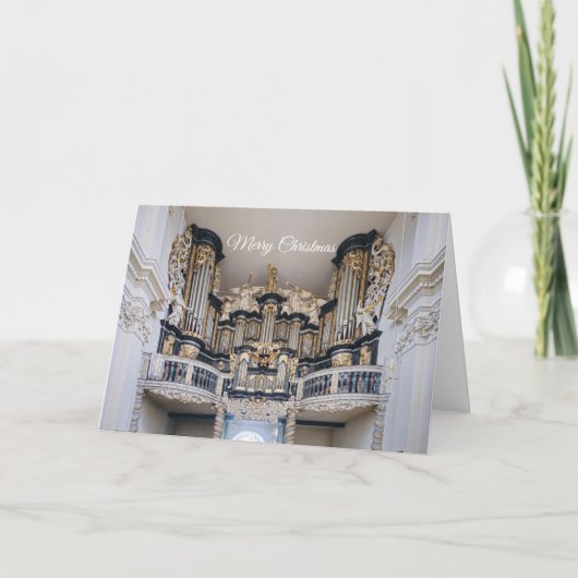 Christmas card of a baroque organ in Germany サンキューカード (正面)