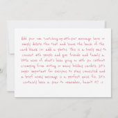 CHRISTMAS CARD Pink Flamingo Florida Holiday Card シーズンカード (裏面)