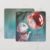 Christmas card - reflection - by Monika Marzec ノートカード (正面/裏面)