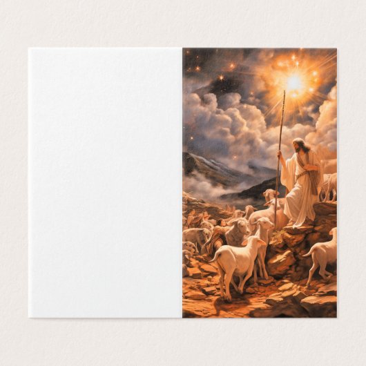 Christmas Card Religious Personalized (外部フラット)