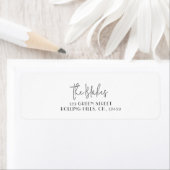 Christmas Card Return Address Labels | White ラベル (インサイチュ)