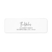 Christmas Card Return Address Labels | White ラベル (正面)