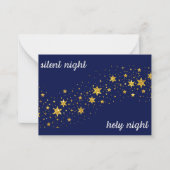 Christmas Card: Silent night, holy night ノートカード (正面)