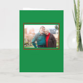 Christmas Card To Grandkids Santa List with Photo シーズンカード (裏面)