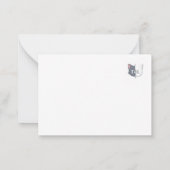  Christmas Card – Tom & Luna Holiday Lights Scene ノートカード (裏面)