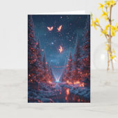 Christmas Card - Tresured Moments カード (黄色い花)