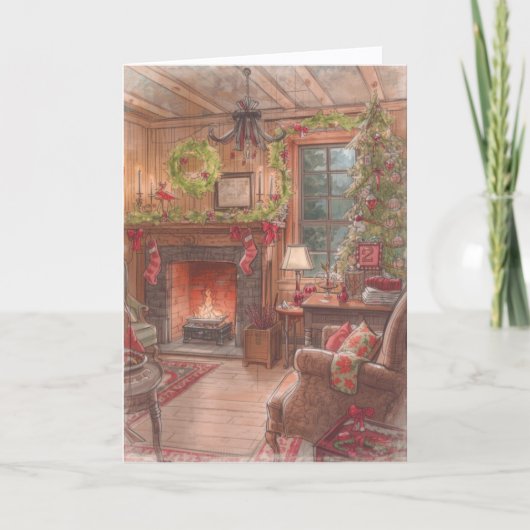 Christmas Card - Warm and Heartfelt Wishes カード (正面)