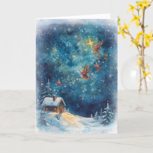 Christmas Card - Wishes Come True カード (黄色い花)