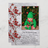 Christmas Card With a Smiling and Happy Baby. シーズンカード (正面/裏面)